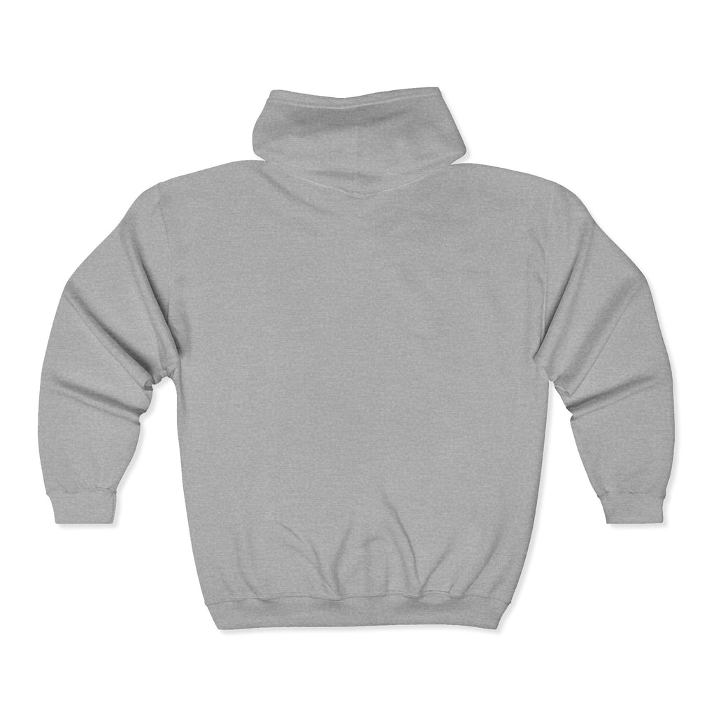 MUJEC Zip Hoodie — Minimal Logo Full-Zip Hooded Sweatshirt