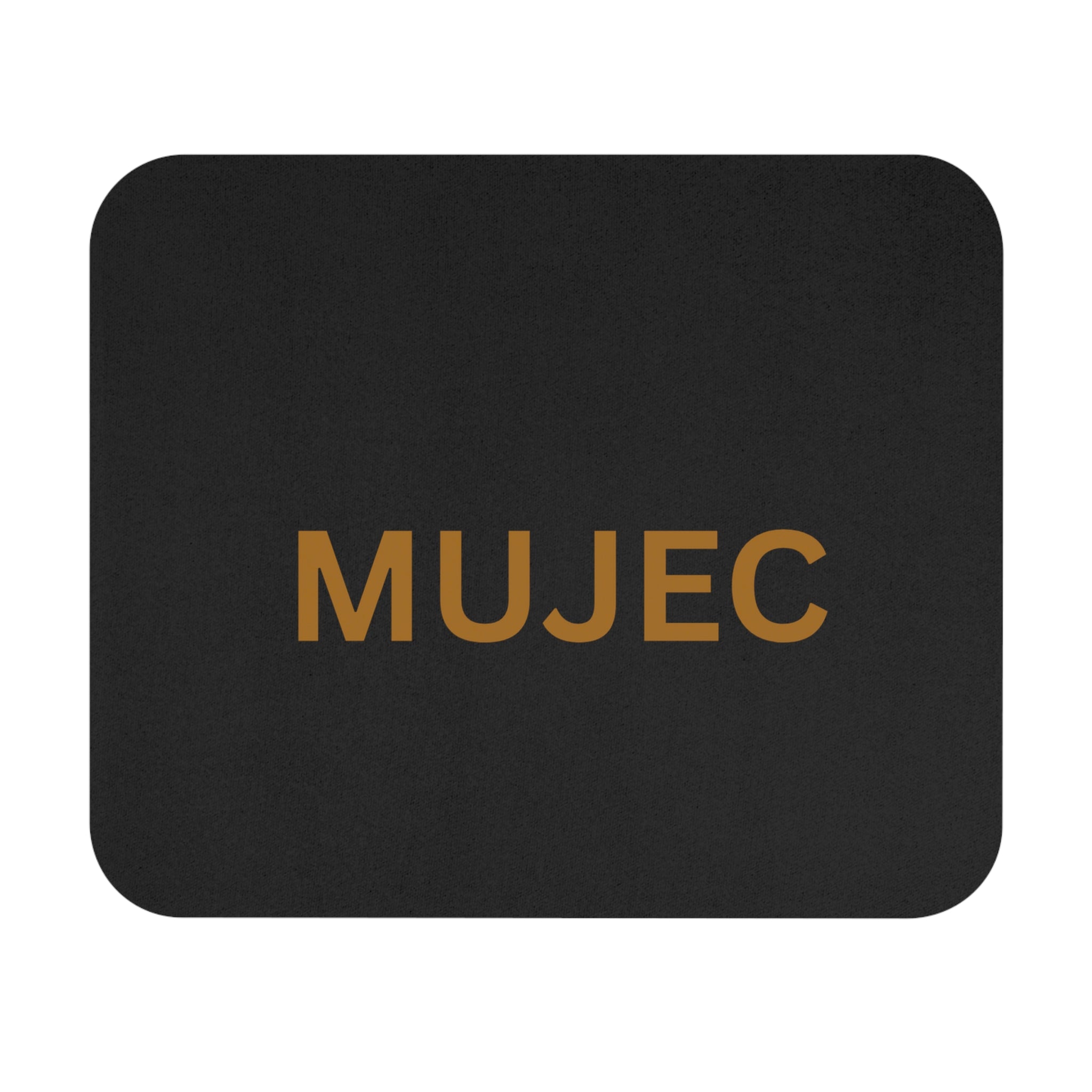 MUJEC Black Rectangle Mouse Pad — Minimalist Office Desk Mousepad