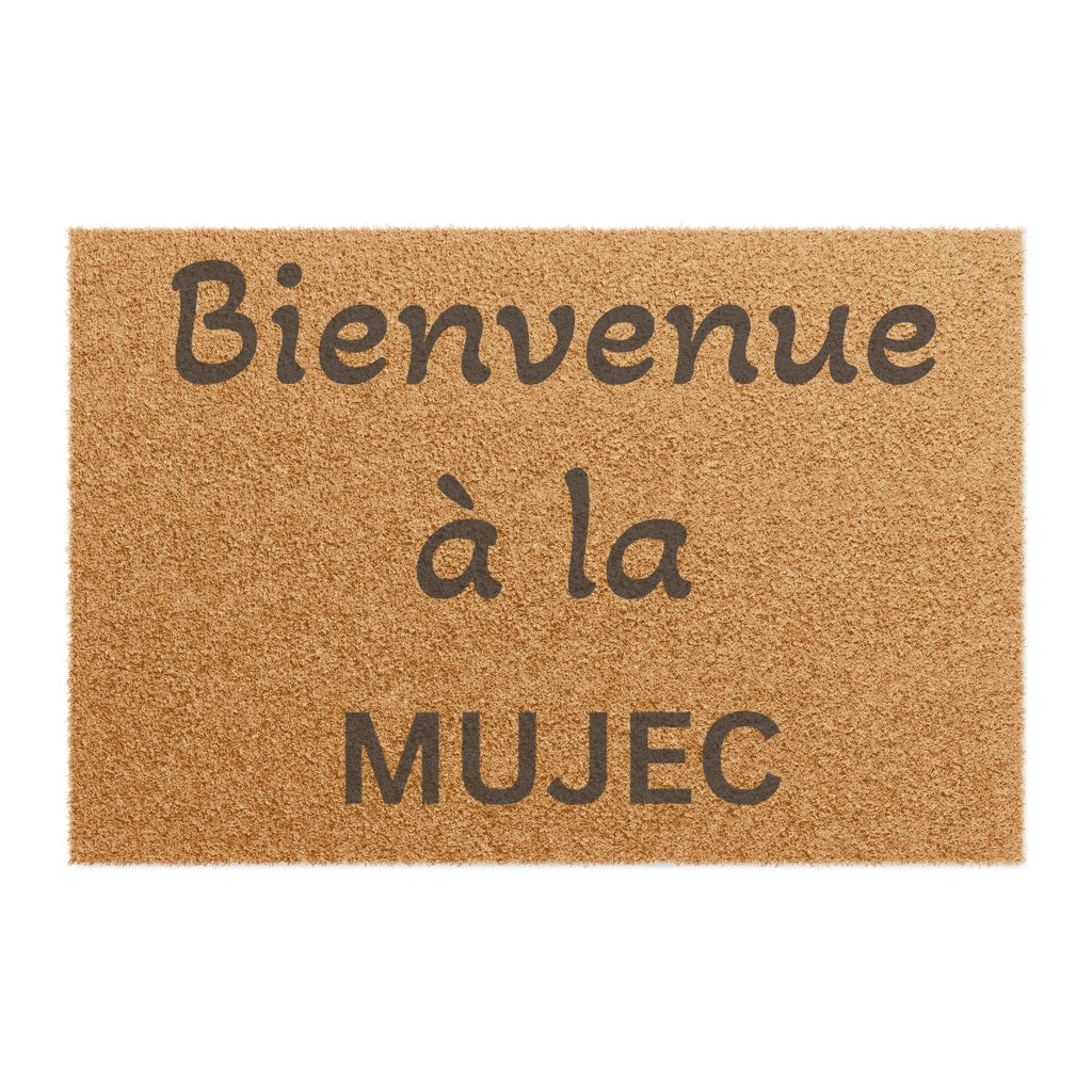 Doormat – "Bienvenue à la MUJEC" French Welcome Coir Mat