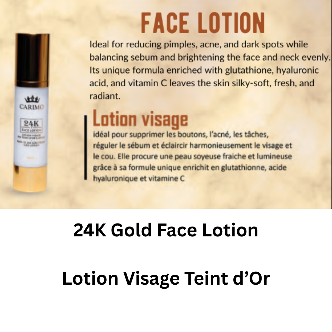 Carimo 24k face lotion brightening facial treatment