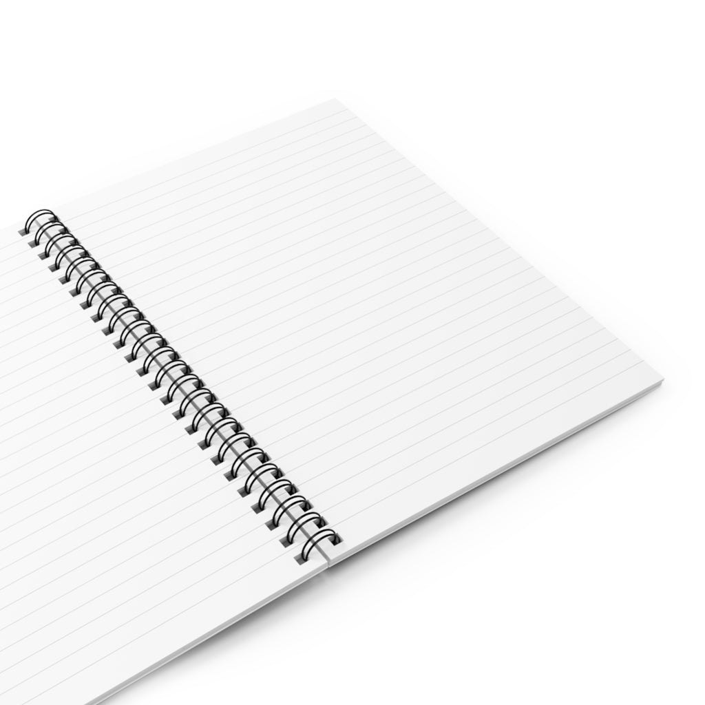 MUJEC Spiral Notebook — Black Ruled Journal with “Fraternité, Engagement, Unité”