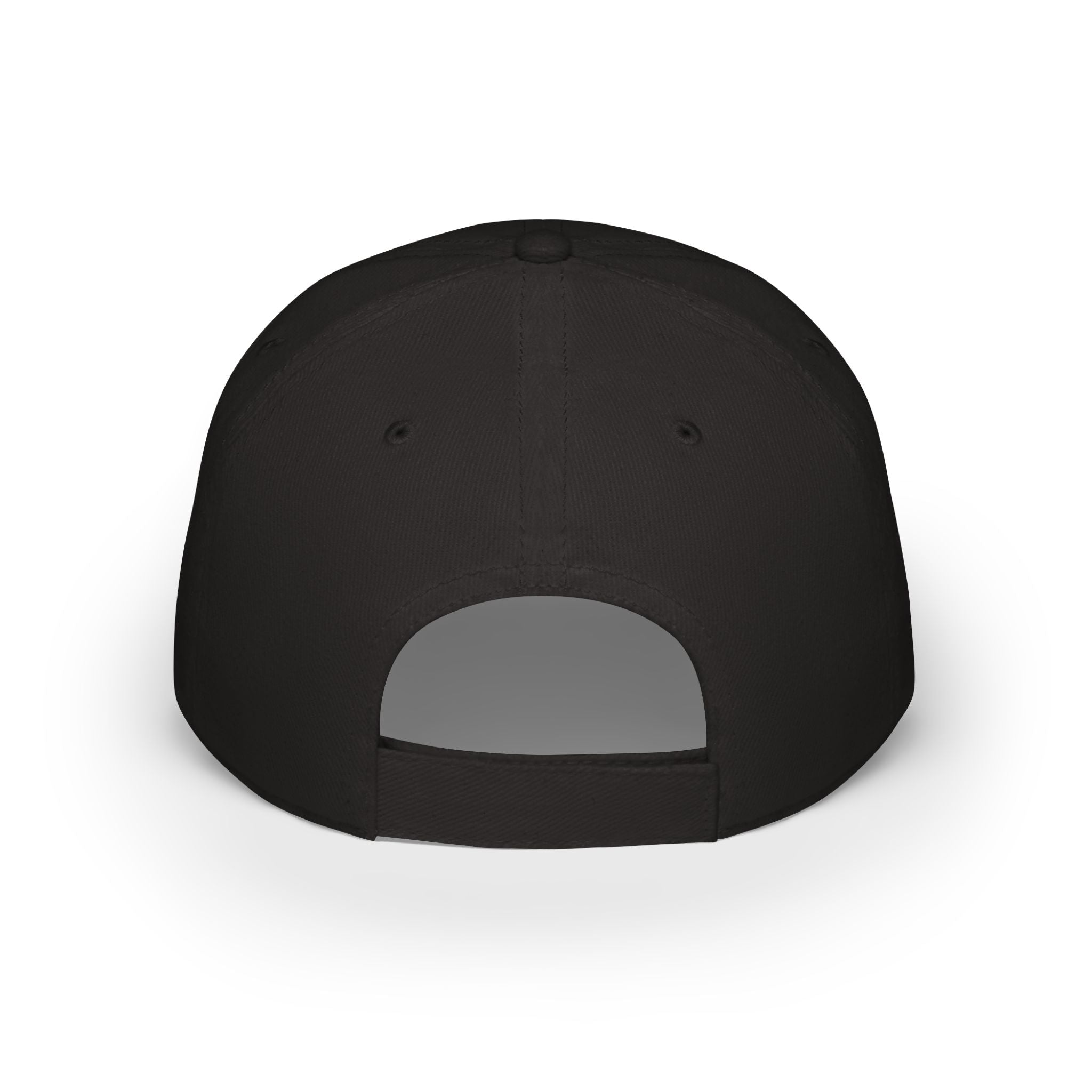Baseball Cap — MUJEC Embroidered Low-Profile Dad Hat (Black with Gold Lettering)