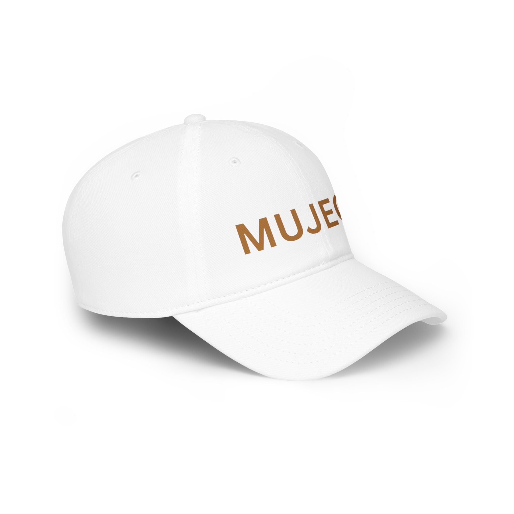 Baseball Cap — MUJEC Embroidered Low-Profile Dad Hat (Black with Gold Lettering)