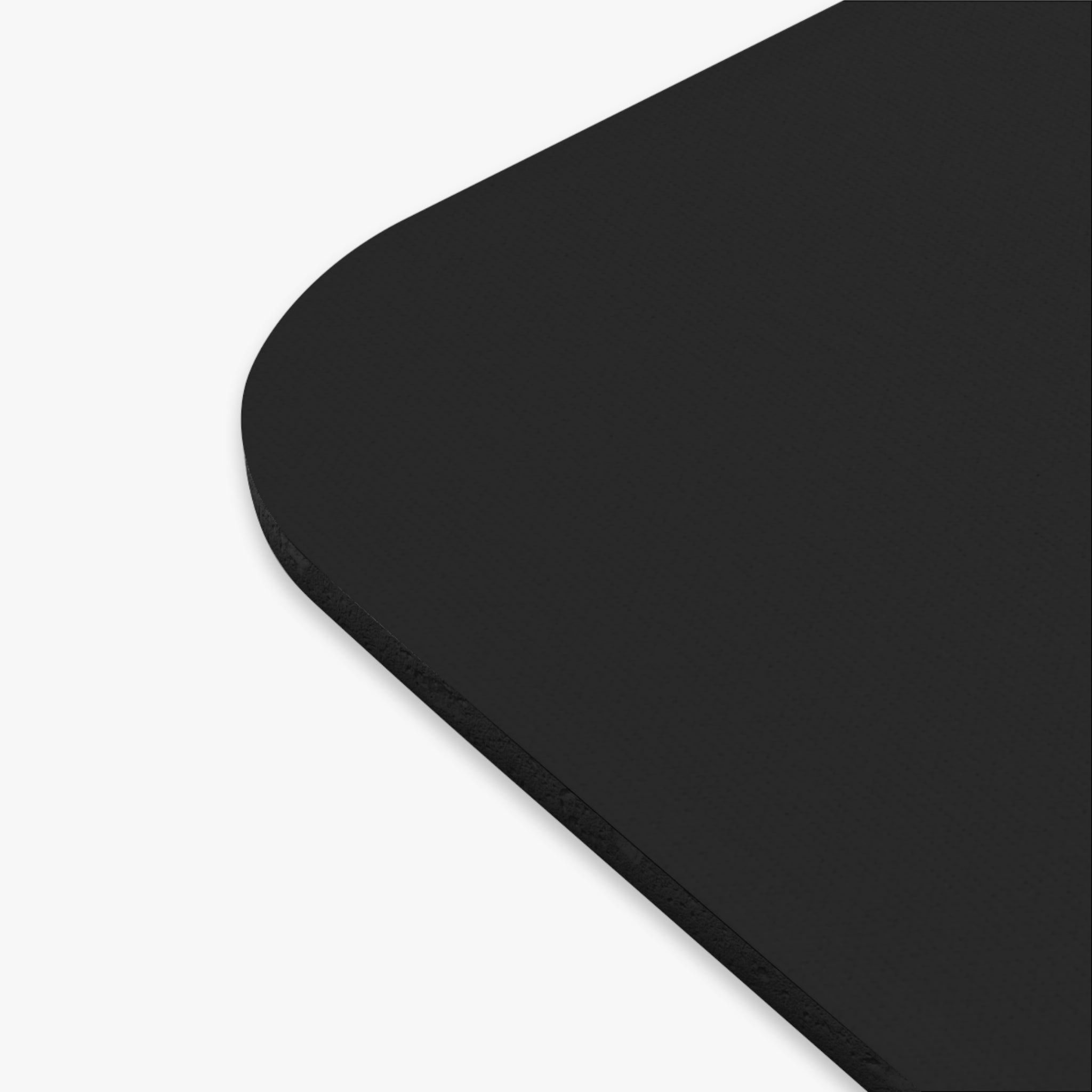 MUJEC Black Rectangle Mouse Pad — Minimalist Office Desk Mousepad