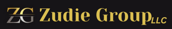 Zudie Group LLC logo with 'ZG' initials in gold on a black background