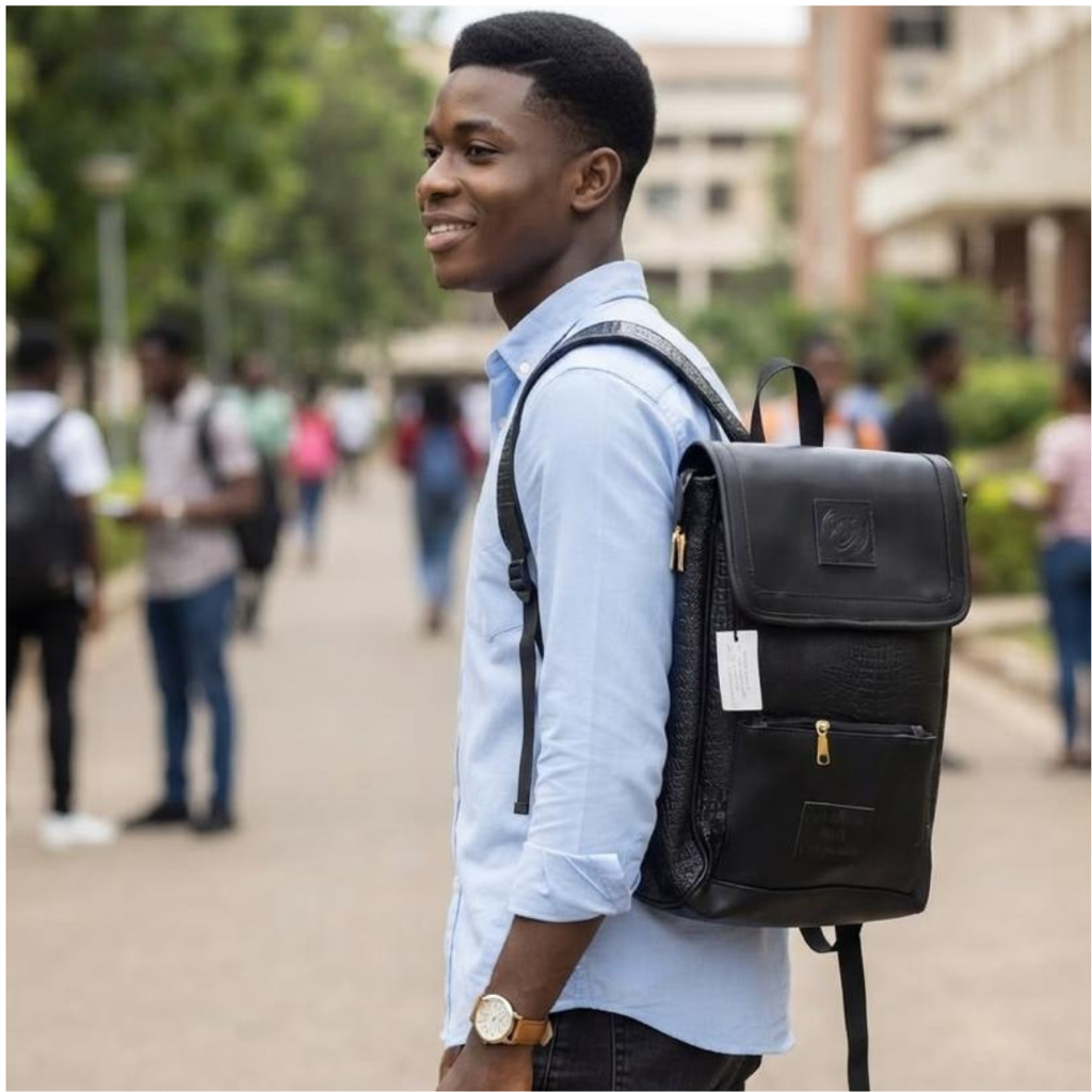 TCHOKOS Executive Leather Backpack – Black