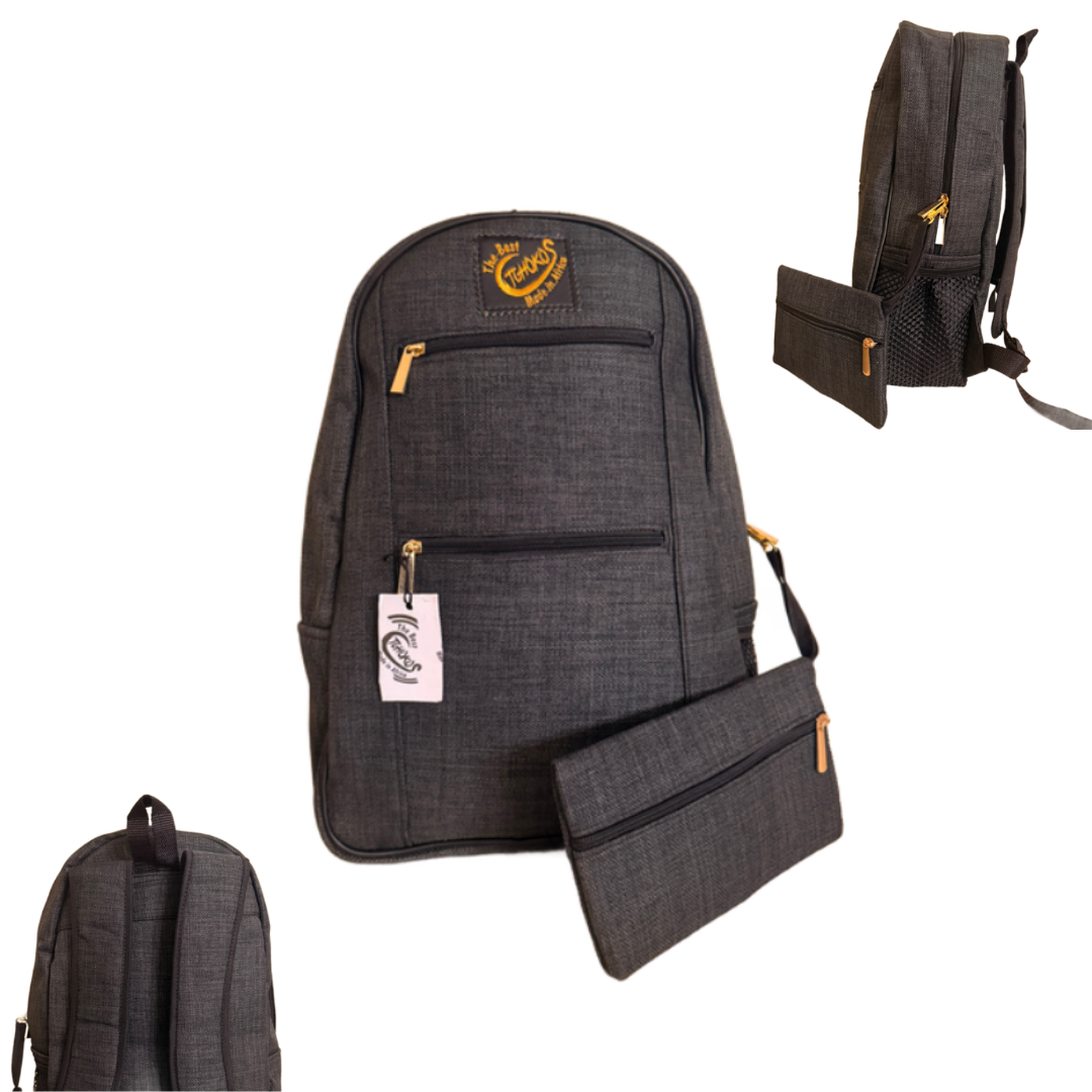 TCHOKOS Classic Executive Backpack – Black and Grey