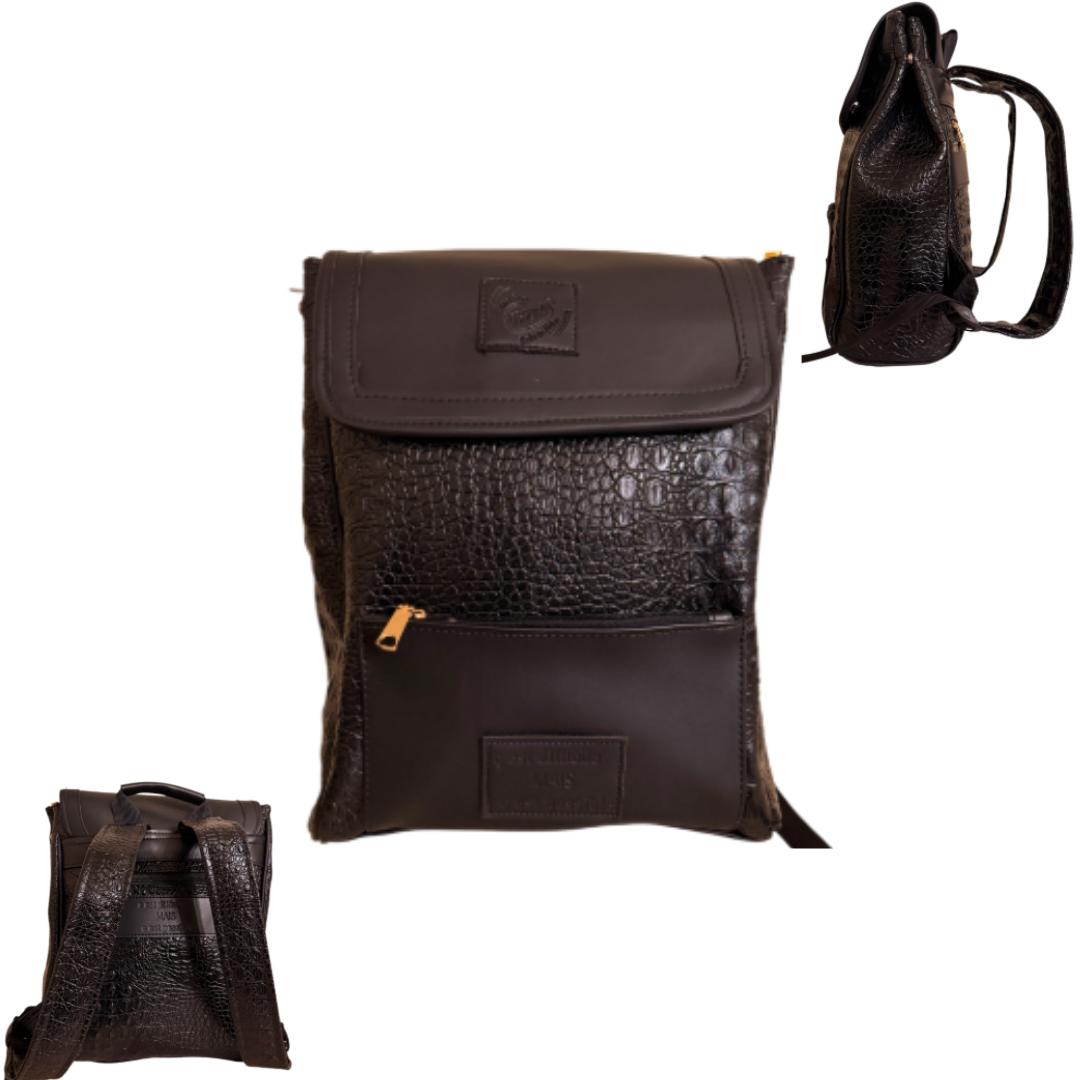 TCHOKOS Executive Leather Backpack – Black