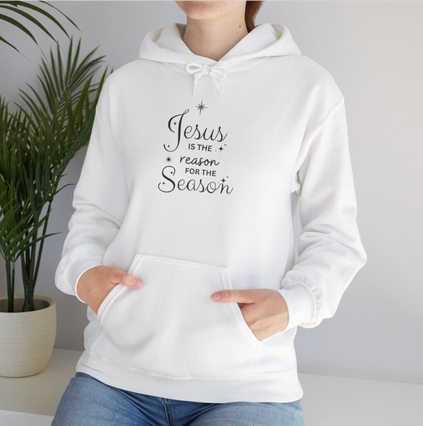 Jesus is the Reason for the Season Hoodie WHITE ONLY