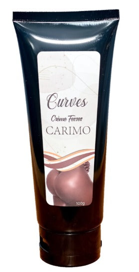 Tube of Carimo Curves Creme Forte on a white background